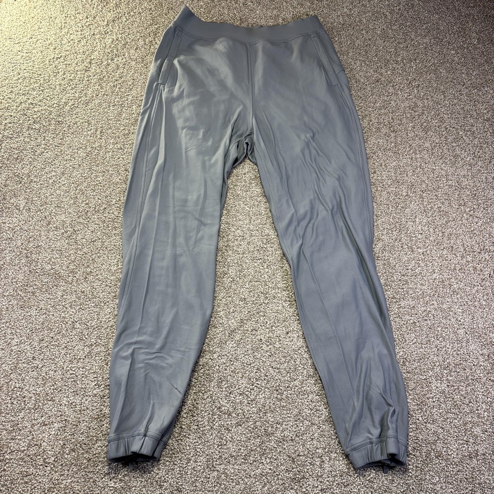 Lululemon Pants Womens 6‎ Gray Running Track Joggers Ankle Zip Pockets Athletic